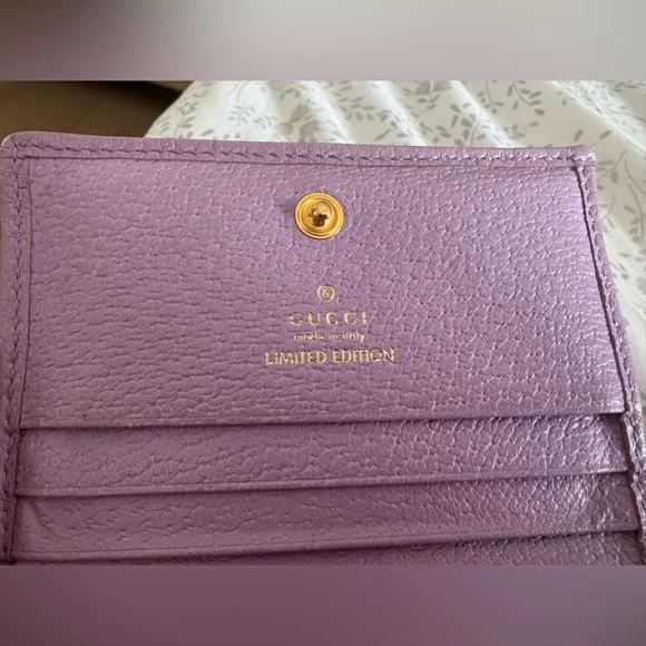 Gucci purple floral canvas wallet - Picture 4 of 15